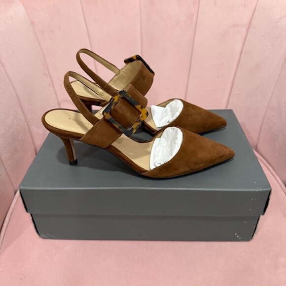 Ann Taylor Theodora Buckle Slingback Pump-Missy - Picture 3 of 3